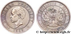 HAÏTI 20 Centimes République d’Haiti emblème / président Geffrard 1863 Heaton