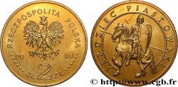 POLONIA 2 Zlote Histoire de la Cavalerie Polonaise : aigle / cavalier de la dynastie des Piast 2006 Varsovie