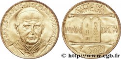 VATICAN ET ÉTATS PONTIFICAUX 200 Lire Jean Paul II an XV / table des 10 commandements 1993  SUP 