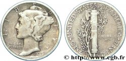 UNITED STATES OF AMERICA 1 Dime Mercury 1937 Denver XF 