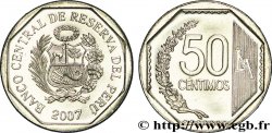 PÉROU 50 Centimos emblème 2007 Lima SPL 