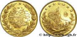 TURQUíA 100 Piastres en or (100 Kurush) SULTAN ABDOUL HAMID II AH 1293, An 31 = 1906 Constantinople EBC 