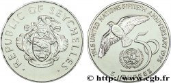 SEYCHELLES 5 Rupees 50e anniversaire de l’ONU emblème / colombe et logo 1995  SPL 