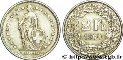 SVIZZERA  2 Francs Helvetia 1960 Berne - B