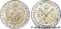 BELGIUM - AUSTRIAN NETHERLANDS 14 Liards Pays-Bas Autrichiens frappe au nom de Joseph II / armes 1789 Bruxelles AU 