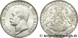 ALEMANIA - HESSE 1 Vereinsthaler Louis III de Hesse-Darmstatd  / armes couronnées 1861  EBC 