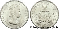 BERMUDES 1 Crown Elisabeth II 1964  SUP 