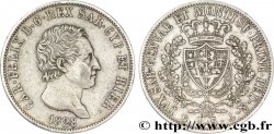 ITALY - KINGDOM OF SARDINIA 5 Lire Charles Félix, roi de Sardaigne 1828 Gênes