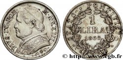 VATICAN AND PAPAL STATES 1 Lire Pie IX an XXIII 1868 Rome