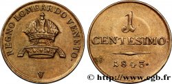 ITALIA - LOMBARDIA-VENETO 1 Centesimo Royaume de Lombardie-Vénitie sous domination autrichienne 1843 Venise - V