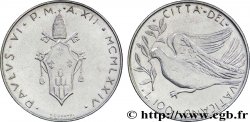VATICAN ET ÉTATS PONTIFICAUX 100 Lire armes / colombe de la paix an XII du pontificat de Paul VI 1974 Rome SUP 