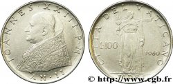VATICAN ET ÉTATS PONTIFICAUX 100 Lire Jean XXIII an II / Fides tenant la croix 1960 Rome SUP 