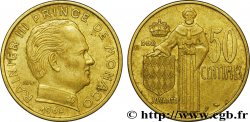 MONACO 50 Centimes prince Rainier III de Monaco 1962 Paris SS 