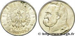 POLAND 10 Zlotych Maréchal Pilsudski 1935 Varsovie AU 