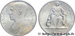 VATICANO Y ESTADOS PONTIFICIOS 5 Lire Pie XII an XI / Caritas 1949 