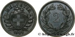 SCHWEIZ 2 Centimes (Rappen) croix suisse 1944 Berne - B