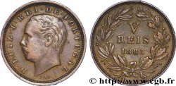 PORTUGAL 5 Réis frappe au nom de Louis Ier (Luis) 1883  TTB 