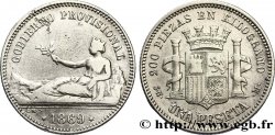 SPAIN 1 Peseta monnayage provisoire (1869) avec mention “Gobierno Provisional” 1869 Madrid