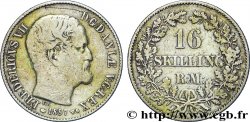 DENMARK 16 Skilling Rigsmont Frédéric VII 1857 Copenhague