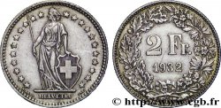 SWITZERLAND 2 Francs Helvetia 1932 Berne - B