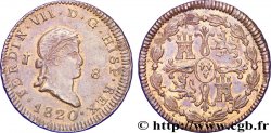 SPAIN 8 Maravedis Ferdinand VII 1820 Jubia AU 