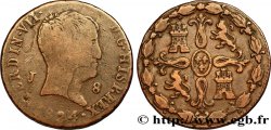 ESPAGNE 8 Maravedis Ferdinand VII 1824 Jubia