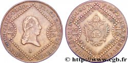 AUSTRIA 15 Kreuzer Empereur François Ier / aigle bicéphale 1807 Vienne XF 