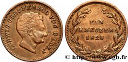 ALEMANIA - BADEN 1 Kreuzer Louis Grand-Duc de Bade 1828 Karlsruhe