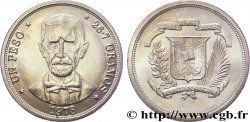 RÉPUBLIQUE DOMINICAINE 1 Peso emblème / Juan Pablo Duarte 1978  SUP 