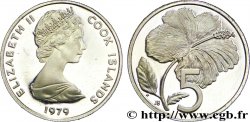 COOK ISLANDS 5 Cents BE (proof) Elisabeth II / orange 1979  MS 
