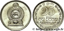 SRI LANKA 25 Cents emblème 1982 