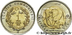 TURQUíA 1 Lira éléphant 2009 