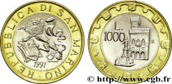 SAINT-MARIN 1000 Lire lion héraldique / le Palazzo Publico 1997 Rome