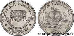 PORTUGAL 100 Escudos découverte des îles Canaries 1989 