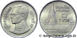 THAILANDIA 1 Baht roi Bhumipol Adulyadej Rama IX / palais BE 2530 1987 