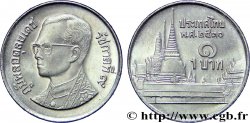 THAILAND 1 Baht roi Bhumipol Adulyadej Rama IX / palais BE 2530 1987 
