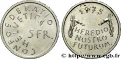 SCHWEIZ 5 Francs année européenne de la protection du patrimoine 1975 Berne - B VZ 