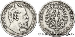 ALLEMAGNE - ANHALT 2 Mark Frédéric Ier / aigle impérial héraldique 1876 Berlin