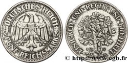 ALLEMAGNE 5 Reichsmark aigle / chêne 1932 Stuttgart - F
