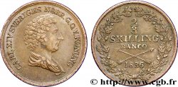 SUECIA 2/3 Skilling Charles XIV 1836 