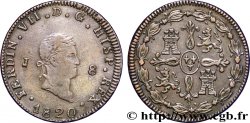 ESPAGNE 8 Maravedis Ferdinand VII 1820 Jubia TTB 