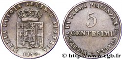 ITALY - PARMA AND PIACENZA 5 Centesimi Marie-Louise, Duchesse de Parme 1830 Milan XF 