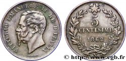 ITALIE 5 Centesimi Victor Emmanuel II 1862 Naples - N TTB 