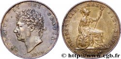 REINO UNIDO 1/2 Penny Georges IV / Albion 1826 