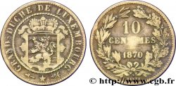 LUXEMBOURG 10 Centimes 1870 Utrecht VF 