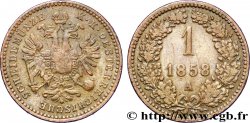AUTRICHE 1 Kreuzer aigle 1858 Vienne TTB 