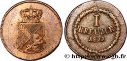 ALLEMAGNE - BADE 1 Kreuzer Grand-Duché de Bade 1811 Mannheim