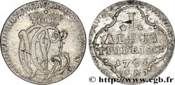 ALLEMAGNE - TRÈVES 1 Albus monogramme du prince-archevêque Clément Wenzel de Saxe 1791 