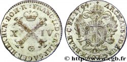 BELGIQUE - PAYS-BAS AUTRICHIENS 14 Liards Pays-Bas Autrichiens frappe au nom de François II / armes 1794 Bruxelles SUP 