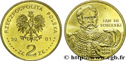 POLOGNE 2 Zlote aigle / Jan III Sobieski 2001 Varsovie SPL 